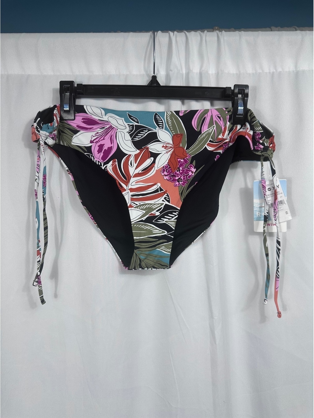Roxy PT Beach Classics Hipster Ties Bikini Bottom XL Floral Print